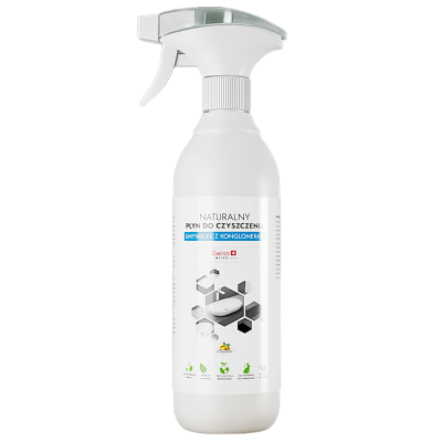 Płyn do czyszczenia umywalek z konglomeratu i brodzików SWISS MEYER – naturalny