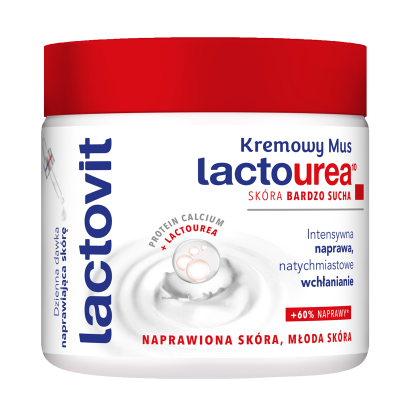 Lactovit LACTOUREA kremowy mus 400 ml - do skóry suchej i bardzo suchej