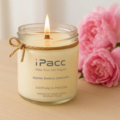 Świeca sojowa – Kwitnąca Piwonia