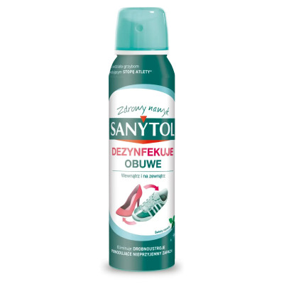Odświeżacz spray do obuwia - dezynfekuje SANYTOL